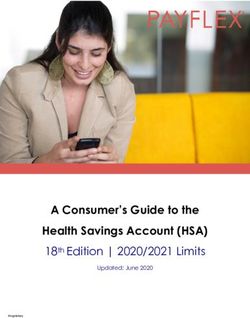 A Consumer's Guide to the Health Savings Account (HSA) - 18th Edition | 2020/2021 Limits