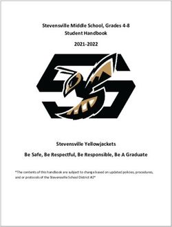 Stevensville Middle School, Grades 4-8 Student Handbook 2021-2022 - Stevensville Yellowjackets Be Safe, Be Respectful, Be Responsible, Be A Graduate