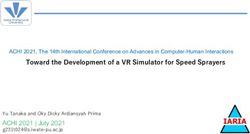 Toward the Development of a VR Simulator for Speed Sprayers - Yu Tanaka and Oky Dicky Ardiansyah Prima ACHI 2021 | July 2021