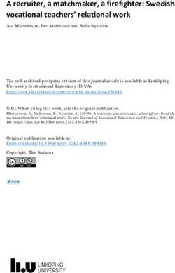 A RECRUITER, A MATCHMAKER, A FIREFIGHTER: SWEDISH VOCATIONAL TEACHERS' RELATIONAL WORK - DIVA PORTAL