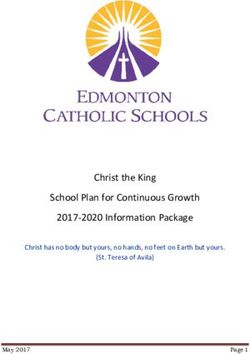 Christ the King School Plan for Continuous Growth 2017-2020 Information Package - Christ has no body but yours, no hands, no feet on Earth but ...