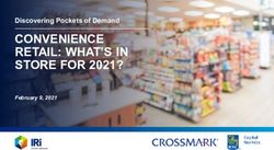 CONVENIENCE RETAIL: WHAT'S IN STORE FOR 2021? - Discovering Pockets of Demand February 9, 2021