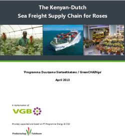 The Kenyan-Dutch Sea Freight Supply Chain for Roses - 'Programma Duurzame Sierteeltketens / GreenCHAINge' April 2013