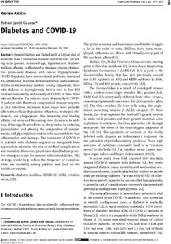 Diabetes and COVID-19 - Review Article Zohair Jamil Gazzaz