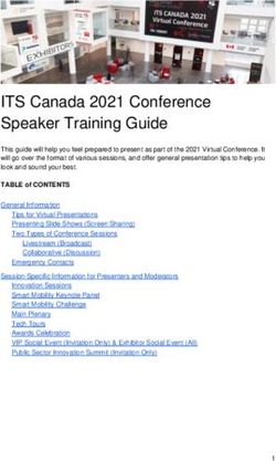 ITS Canada 2021 Conference Speaker Training Guide