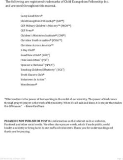 The following are registered trademarks of Child Evangelism Fellowship Inc. and are used throughout this manual.