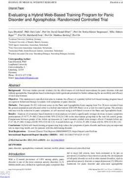 Evaluating a Hybrid Web-Based Training Program for Panic Disorder and Agoraphobia: Randomized Controlled Trial