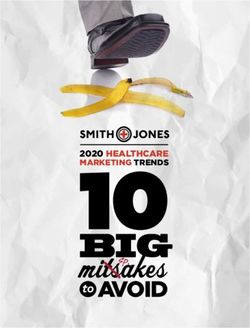 Mitsakes - 2020 HEALTHCARE MARKETING TRENDS - Smith & Jones