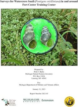 Surveys for Watercress Snail (Fontigens nickliniana) in and around Fort Custer Training Center