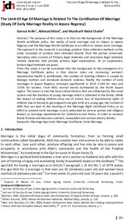The Limit Of Age Of Marriage Is Related To The Certification Of Marriage (Study Of Early Marriage Reality In Jepara Regency) - Jurnal UNISSULA