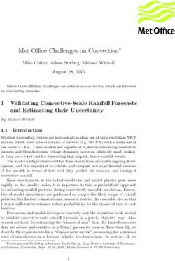 Met Office Challenges on Convection