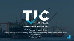 TIC Council Webinar 7 June 2021 - COVID-19 Reopening the economy and improving long term resilience post