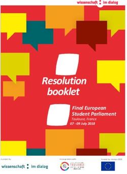 Resolution booklet Final European Student Parliament - Toulouse , France 07 - 09 July 2018 - Wissenschaft im Dialog