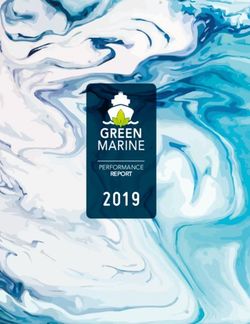 2019 PERFORMANCE REPORT - Green Marine