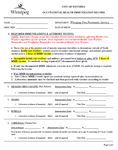City of Winnipeg Fire Paramedic Service - Application Manual Firefighter Paramedic