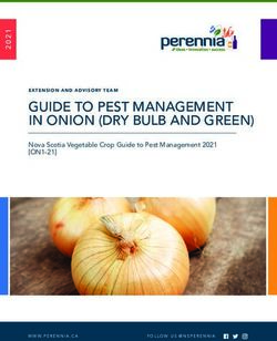 GUIDE TO PEST MANAGEMENT IN ONION (DRY BULB AND GREEN) - EXTENSION AND ADVISORY TEAM