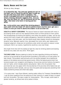 Boats, Booze and the Law - Written by Hilary Henegar