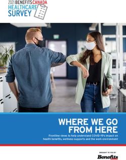 WHERE WE GO FROM HERE - Frontline views to help understand COVID-19's impact on health benefits, wellness supports and the work environment