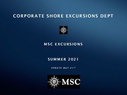 CORPORATE SHORE EXCURSIONS DEPT