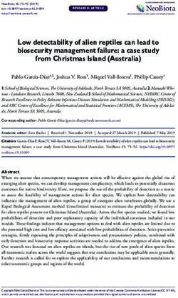 Low detectability of alien reptiles can lead to biosecurity management failure: a case study from Christmas Island (Australia) - NeoBiota
