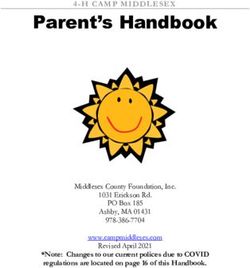 Parent's Handbook - 4-H Camp Middlesex
