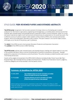 STYLE GUIDE: PEER-REVIEWED PAPERS AND EXTENDED ABSTRACTS