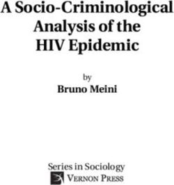 A Socio-Criminological Analysis of the HIV Epidemic - Bruno Meini Series in Sociology - Vernon ...