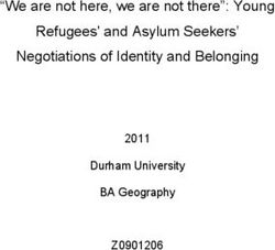 "We are not here, we are not there": Young Refugees' and Asylum Seekers' Negotiations of Identity and Belonging - Z0901206 2011 Durham University ...