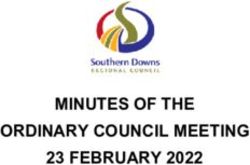 MINUTES OF THE ORDINARY COUNCIL MEETING 23 FEBRUARY 2022