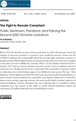 The Fight to Remain Compliant - Public Sentiment, Pandemic and Policing the Second 2020 Victorian Lockdown