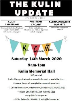 POSITION VACANT KULIN COMMUNITY MARKETS - Shire of Kulin