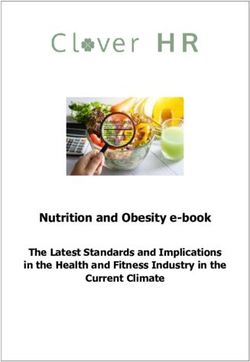 Nutrition and Obesity e-book - The Latest Standards and Implications in the Health and Fitness Industry in the Current Climate - Clover HR