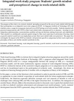 Integrated work study program: Students' growth mindset and perception of change in work-related skills