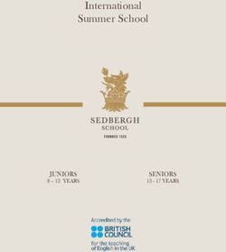 International Summer School - JUNIORS 8-12 YEARS - Sedbergh International Summer ...