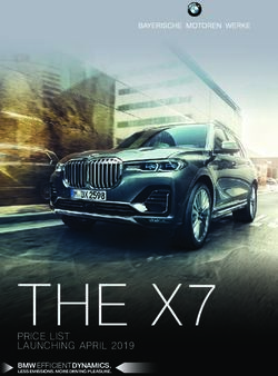 THE X7 PRICE LIST LAUNCHING APRIL 2019 - BMW EFFICIENTDYNAMICS - Ocean Torbay