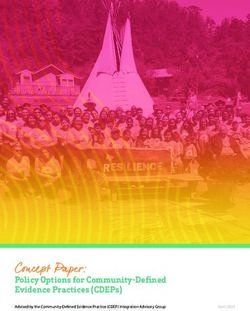 C r: Policy Options for Community-Defi ned Evidence Practices (CDEPs) - Advised by the Community-Defi ned Evidence Practice (CDEP) Integration ...