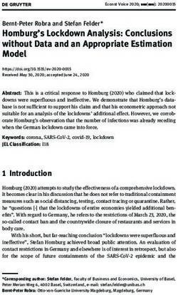 Homburg's Lockdown Analysis: Conclusions without Data and an Appropriate Estimation Model - The Economists' Voice