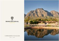 CONFERENCE PACKAGES 2021 2022 - Boschendal