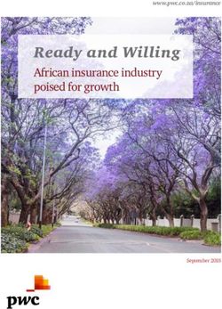 READY AND WILLING AFRICAN INSURANCE INDUSTRY POISED FOR GROWTH - WWW.PWC.CO.ZA/INSURANCE - PWC SOUTH AFRICA