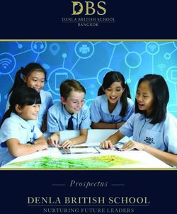 DENLA BRITISH SCHOOL Prospectus - N U RTU RI NG F UTU RE LEADE RS