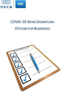 COVID-19 WORK DOWNTURN: OPTIONS FOR BUSINESSES - NECA