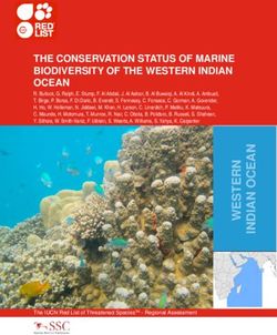 THE CONSERVATION STATUS OF MARINE BIODIVERSITY OF THE WESTERN INDIAN OCEAN - IUCN Portal