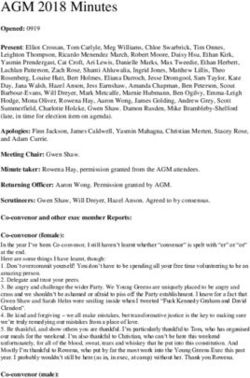 AGM 2018 Minutes - Young Greens