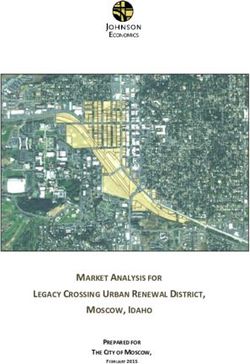 LEGACY CROSSING URBAN RENEWAL DISTRICT, MOSCOW, IDAHO - MARKET ANALYSIS FOR - City of Moscow