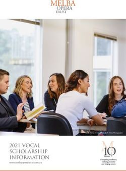 2021 VOCAL SCHOLARSHIP INFORMATION - www.melbaoperatrust.com.au