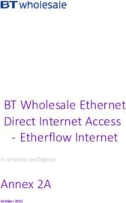 BT Wholesale Ethernet Direct Internet Access - Etherflow Internet Annex 2A - In strictest confidence - Etherflow ...