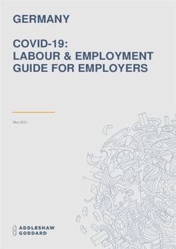 GERMANY COVID-19: LABOUR & EMPLOYMENT GUIDE FOR EMPLOYERS