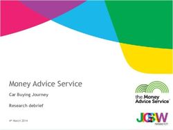 Money Advice Service Car Buying Journey Research debrief - 4th March 2014