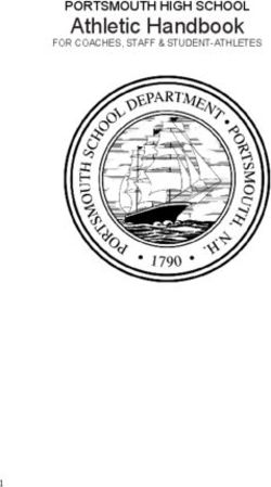 Athletic Handbook PORTSMOUTH HIGH SCHOOL - FOR COACHES, STAFF & STUDENT-ATHLETES