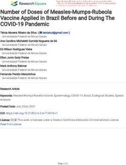 Number of Doses of Measles-Mumps-Rubeola Vaccine Applied in Brazil Before and During The COVID-19 Pandemic